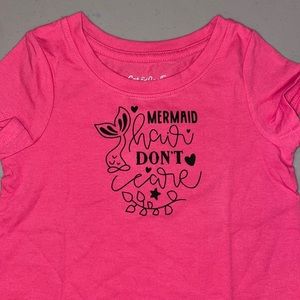 Toddler mermaid hair don’t care T-shirt